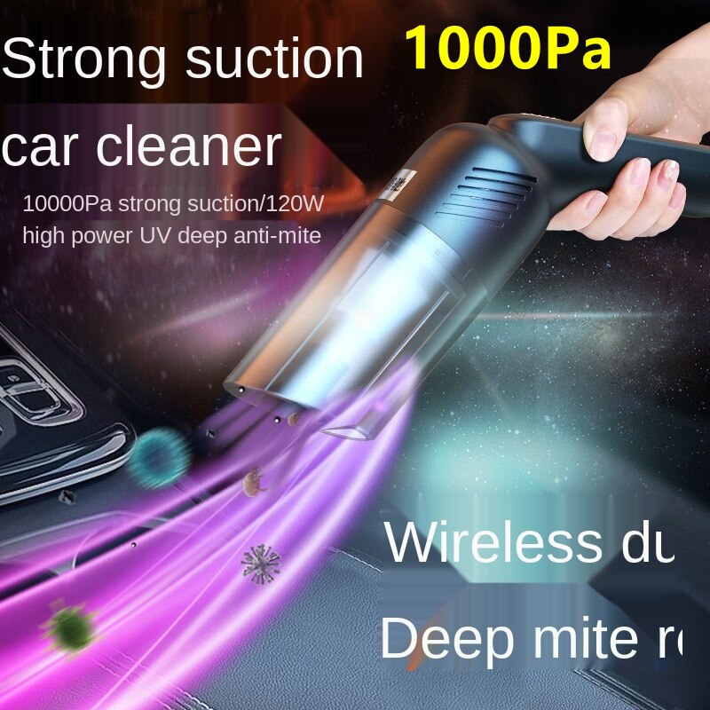 10000pa Car Wireless Car Home Handheld Ultraviolet Rays Small Car Strong High Power Suction Vacuum Cleaner