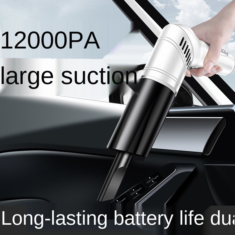 12000Pa Portable Car Vacuum Cleaner for Dry and Wet High Power Strong Suction Handheld Wireless Charging Vehicle Vacuum Cleaner