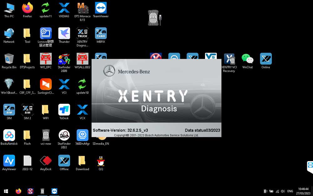 1TB Hard Drive with V2023.3 BENZ Xentry BMW ISTA-D 4.39 and ISTA-P 68.0.800 Software for VXDIAG Multi Tools