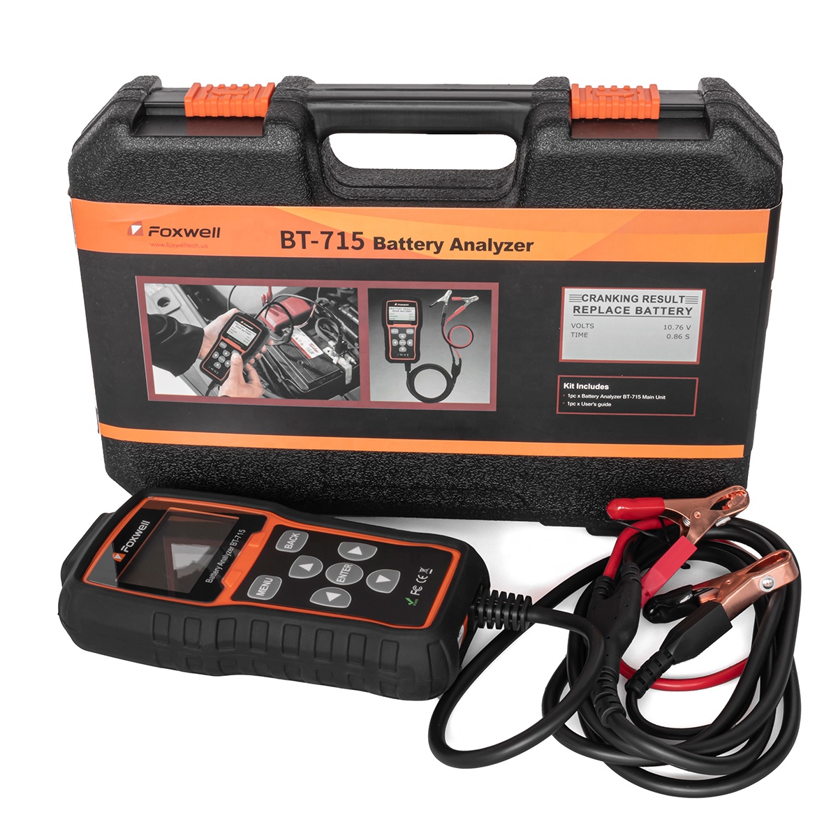 Hot Selling Foxwell BT-715 Battery Analyzer Support Multi-Language Car Fault Diagnostic Scanner Tool BT715 Battery Tester