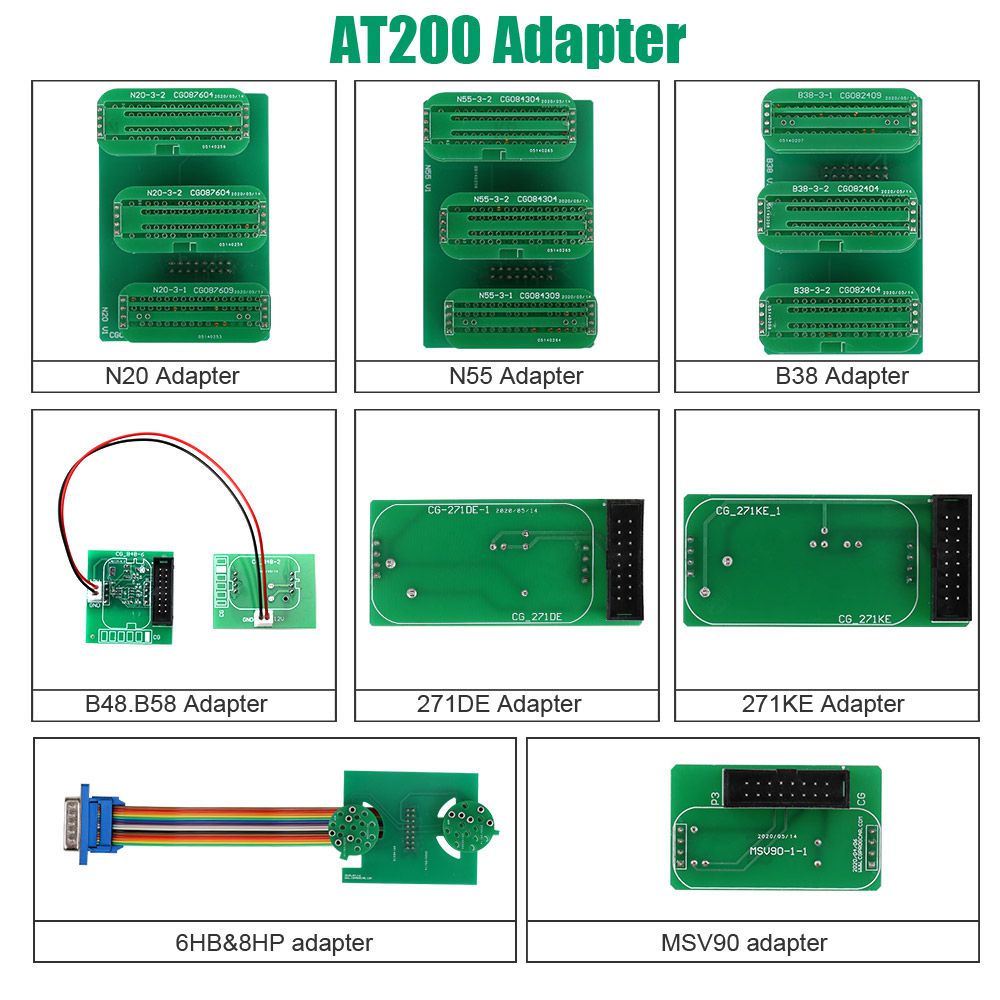 AT200 FC200 New Adapters Set No Need Disassembly including 6HP & 8HP / MSV90 / N55 / N20 / B48/ B58/ B38 etc