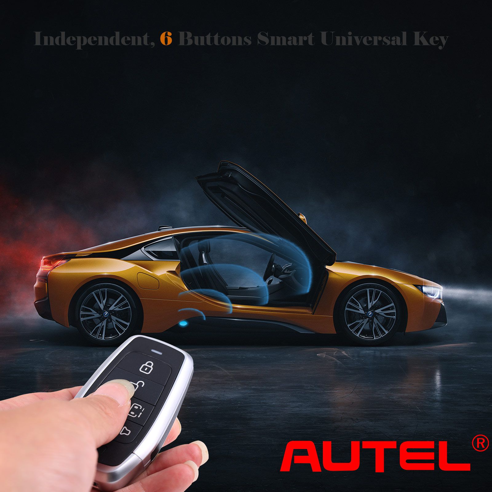 AUTEL IKEYAT006BL 6 Buttons Independent Universal Smart Key 5pcs/lot