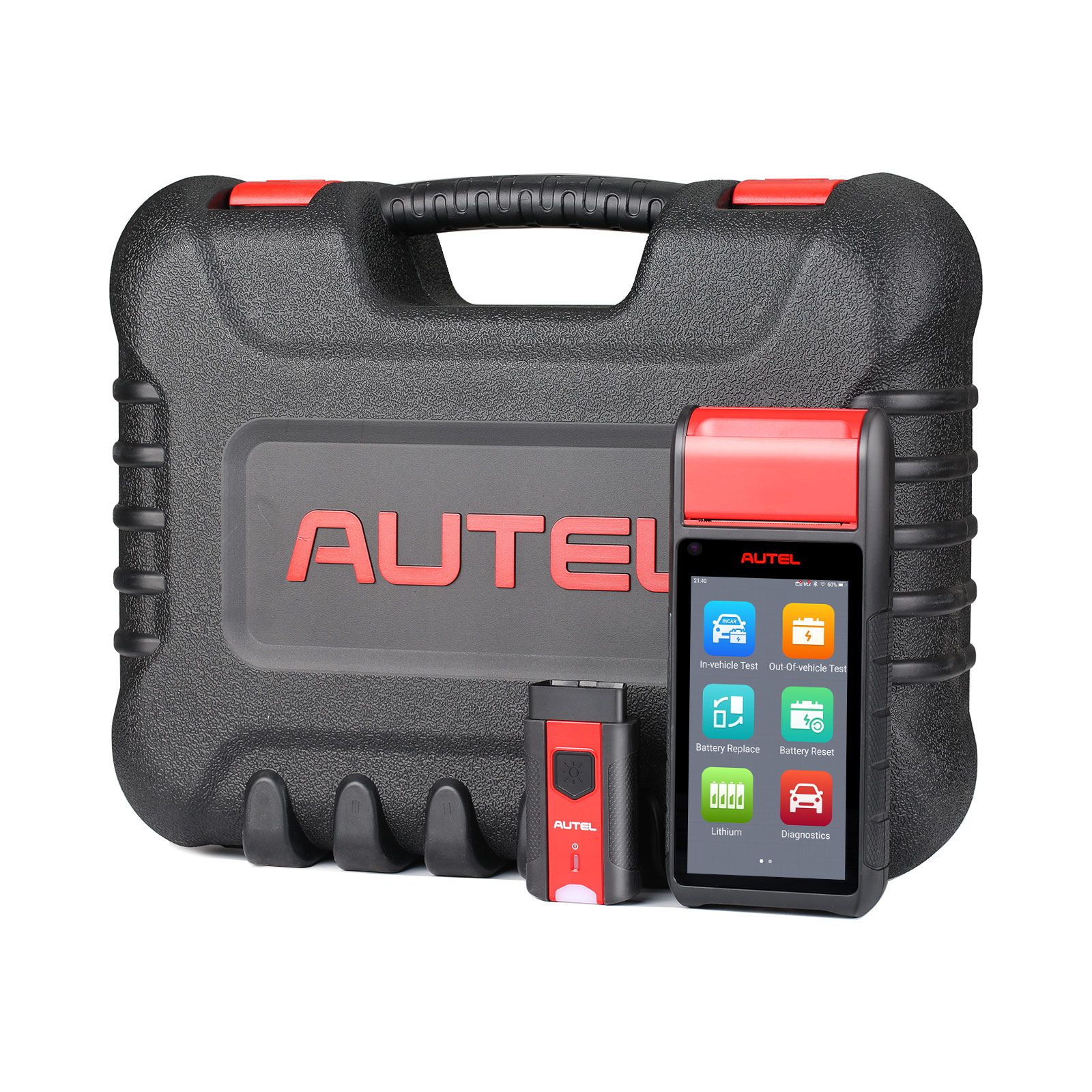 Autel MaxiBAS BT608E OBD2 Scanner built-in Printer Touchscreen Battery Tester Electrical System Analyzer 12V 100-3000 CCA Load Tester