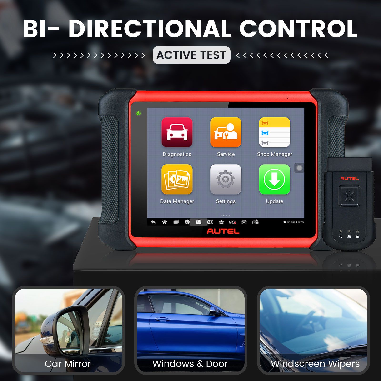 Autel MaxiCOM MK906BT OBD2 Diagnostic Scanner Multi-Language Support ECU Coding/ Injector Coding