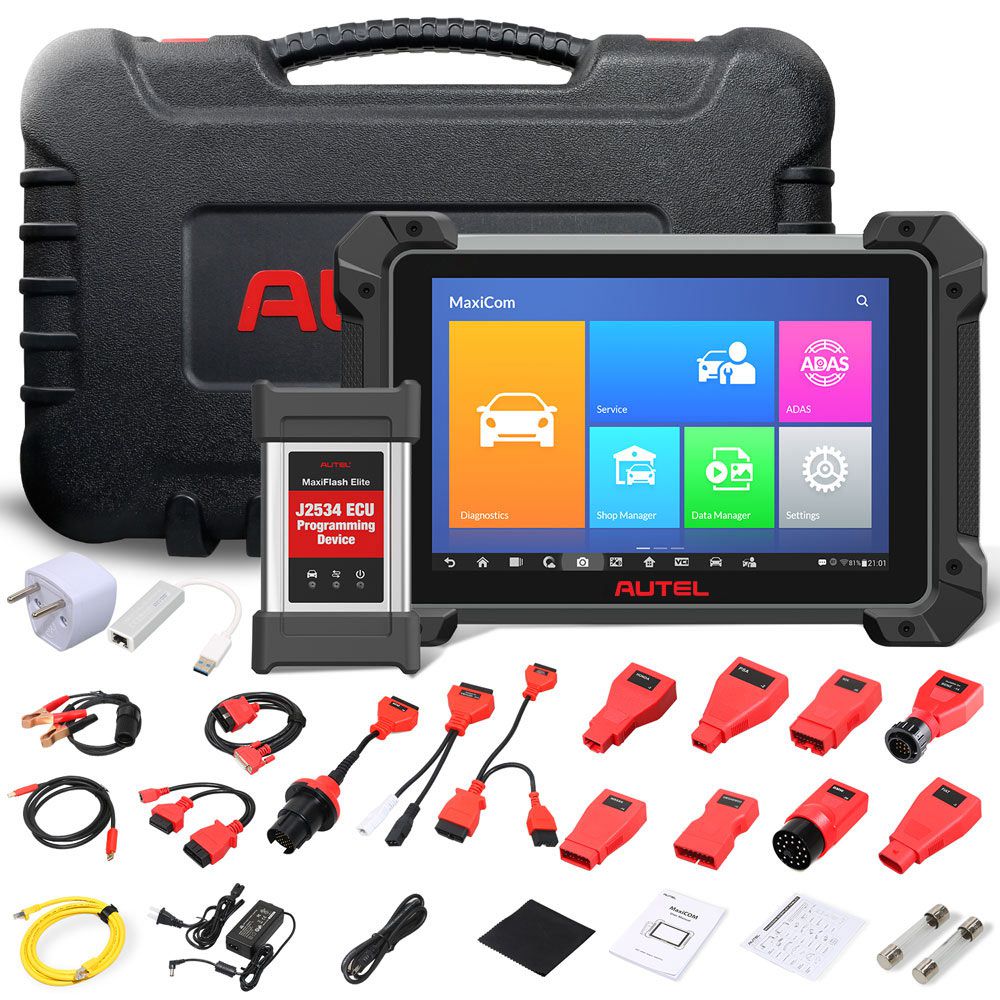 Autel MaxiCOM MK908P Pro Full System Diagnostic Tool with J2534 ECU Programming Get Free Autel MaxiAP AP200H