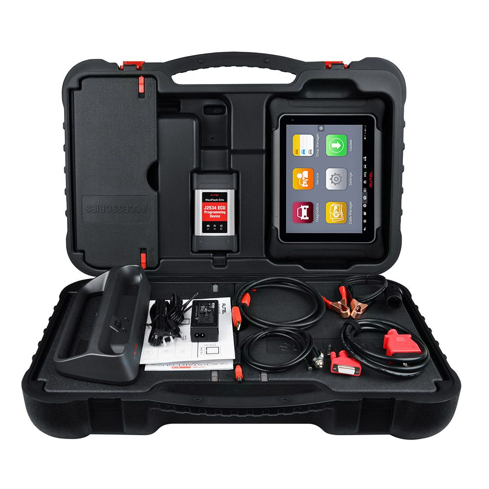 2023 Autel Maxisys Elite II Automotive Diagnostic Tool Support Bi-Directional Control and J2534 ECU Programming