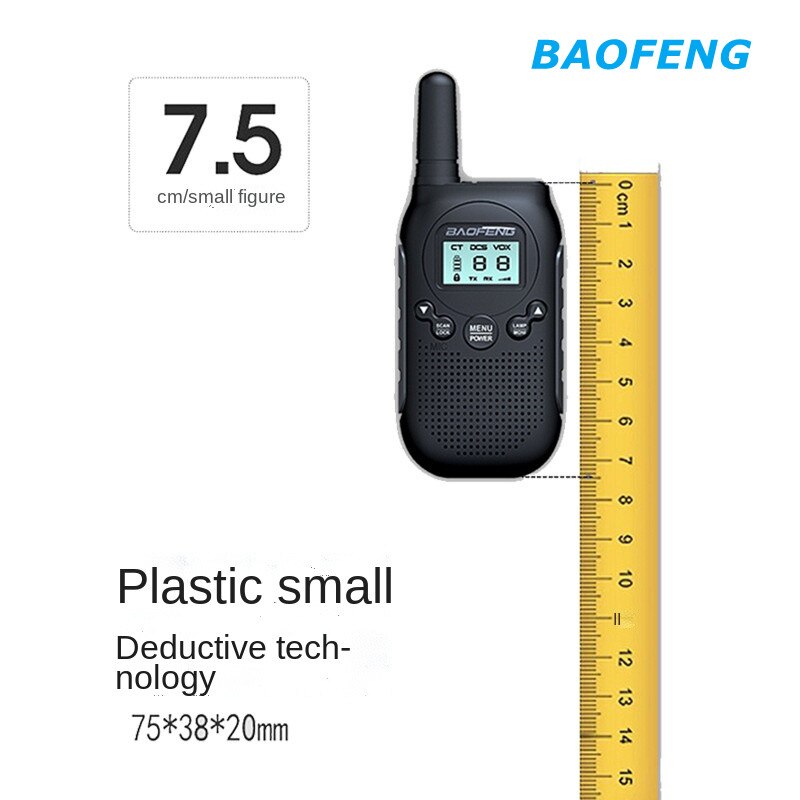 Baofeng Children's Walkie-Talkie BF-T6 Color Mini Children's Toy 0.5W FRS/PMR Car Walkie Talkie Mobile Radio