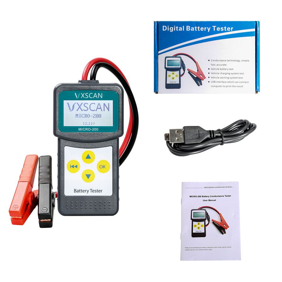 Car Battery Tester/Analyzer MICRO-200 for 12 Volt Vehicles