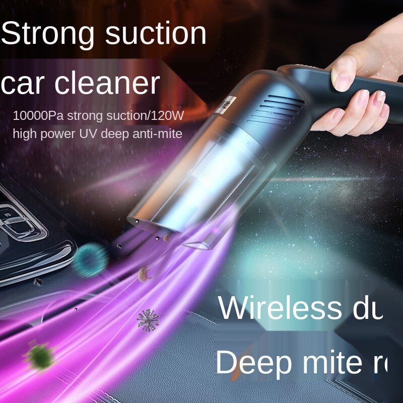 Car Vacuum Cleaner Ultraviolet Rays Car Wireless Car Home Hand-held Small Car Strong High-power Suction Cleaner