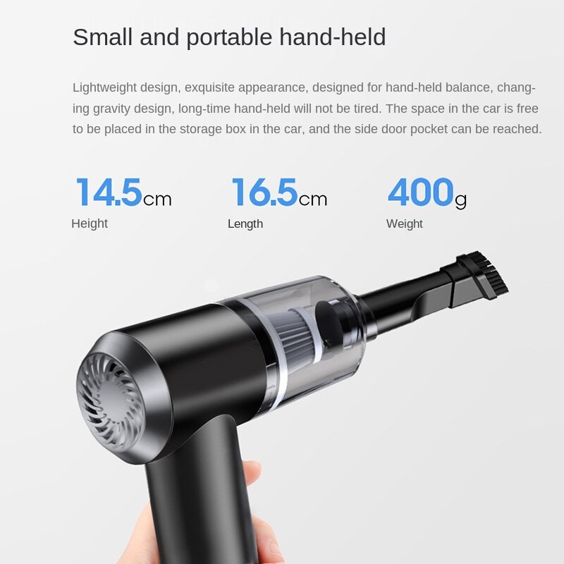 Car Wireless Vacuum Cleaner Car Supplies Wet and Dry Wireless Handheld Gun Vaccuum for Vehicle