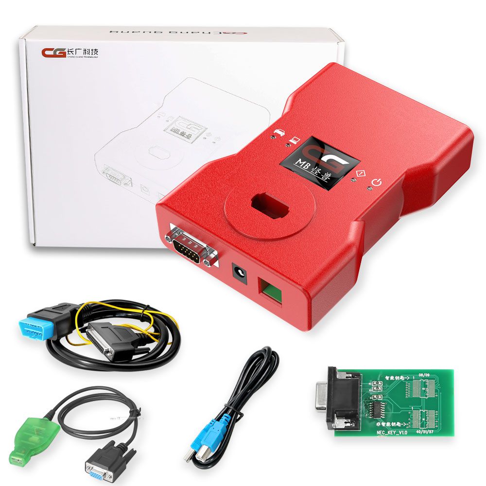  CGDI MB with Full Adapters including EIS Test Line + ELV Adapter + ELV Simulator + AC Adapter + New NEC Adapter with New Diode