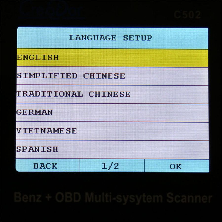 Creator C502 BENZ & OBDII/EOBD Multi-system Scanner