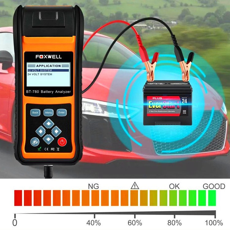 Foxwell BT-780 Battery Analyzer car battery tester 12 v 24 v