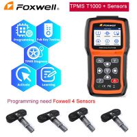 Foxwell T1000 TPMS Tool With TPMS Sensors Programming Activate Check RF Key FOB Tire Pressure Monitoring System Auto Tester Detector
