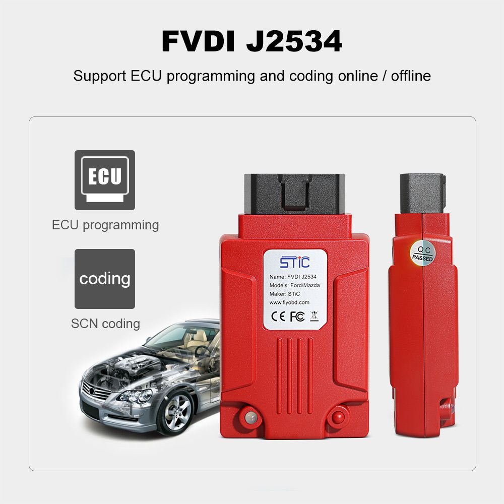 SVCI J2534 Diagnostic Tool for Ford & Mazda IDS V125 Support Online Module Programming