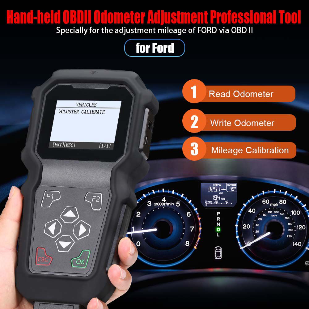 GODIAG M201 Ford Hand-held OBDII Odometer Adjustment Professional Tool