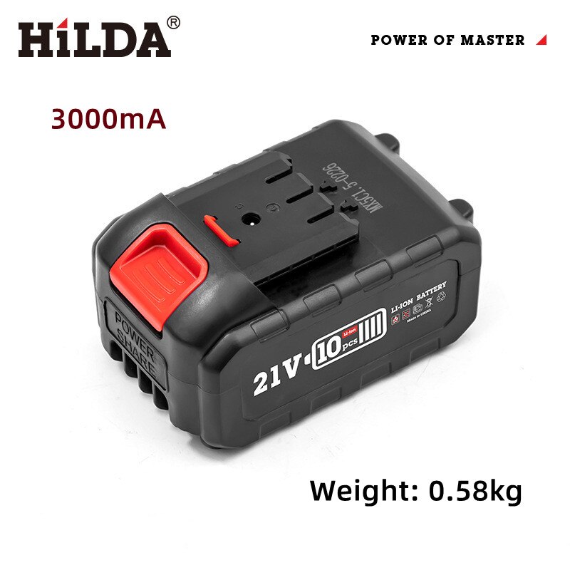 HiLDA 12V 4500mA Electric Chainsaw Lithium Battery 6 Inch 1000w High Power Chainsaw Logging Cutting Garden Tools Electric Drill