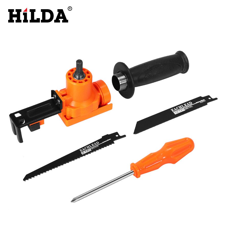 HiLDA Electric Drill Modified Electric Saw Electric Reciprocating Saw Sabre Saw Drill to Scroll Saw Portable Woodworking Cutting