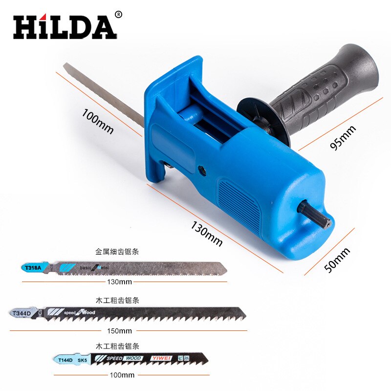 HiLDA Electric Reciprocating Saw Electric Scroll Sabre Saw Cutting Machine Electric Drill Reciprocating Saw Quick Installation