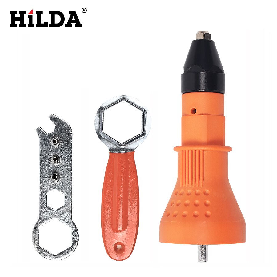 HILDA Electric Riveter Guns Riveting Tool Cordless Riveting Drill Adaptor Insert Nut Tool Riveting Drill Adapter