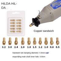 Hilda Mini Electric Mill Miniature Electric Drill 1.6mm 2.4mm 3.2Mm Thick Copper Chuck Copper Sandwich Set