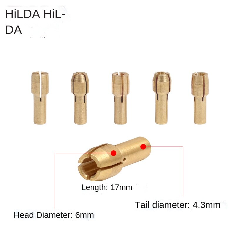 Hilda Mini Electric Mill Miniature Electric Drill 1.6mm 2.4mm 3.2Mm Thick Copper Chuck Copper Sandwich Set