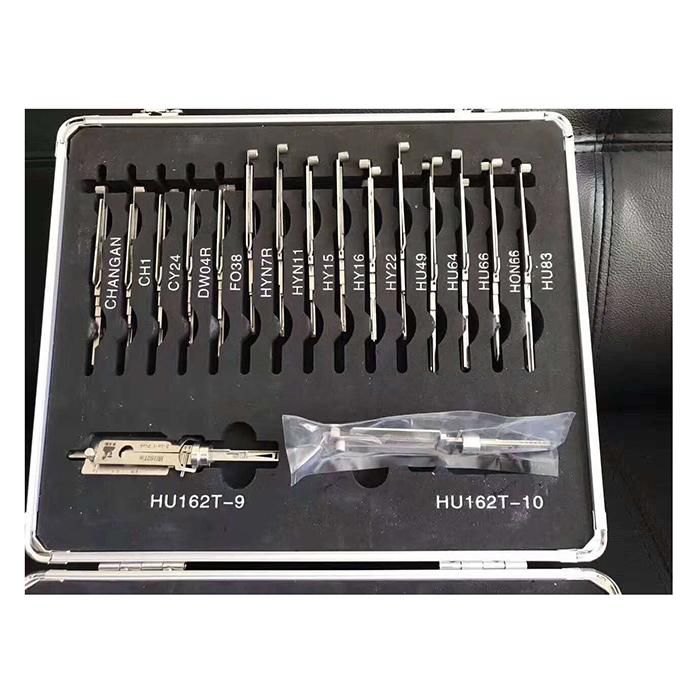 Original Lishi 32pcs Kit Auto Car Door Lock Pick 2-in-1 Decoder Locksmith Tool