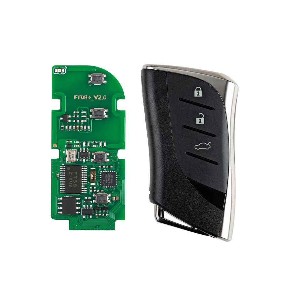 Lonsdor FT08 PH0440B Update Verson of FT08-H0440C 312/314Mhz Toyota Smart Key PCB with Shell