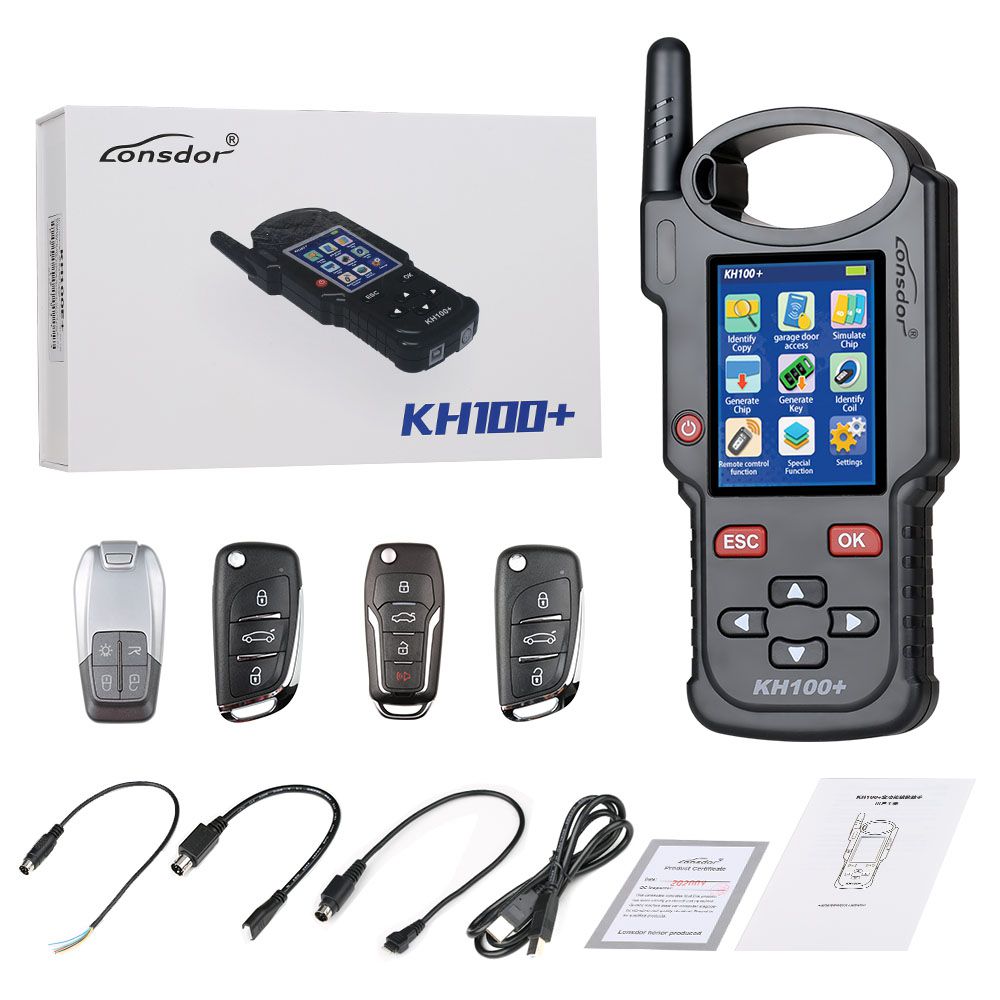  Lonsdor KH100+ Remote Key Programmer Latest Handheld Device Update Version of KH100