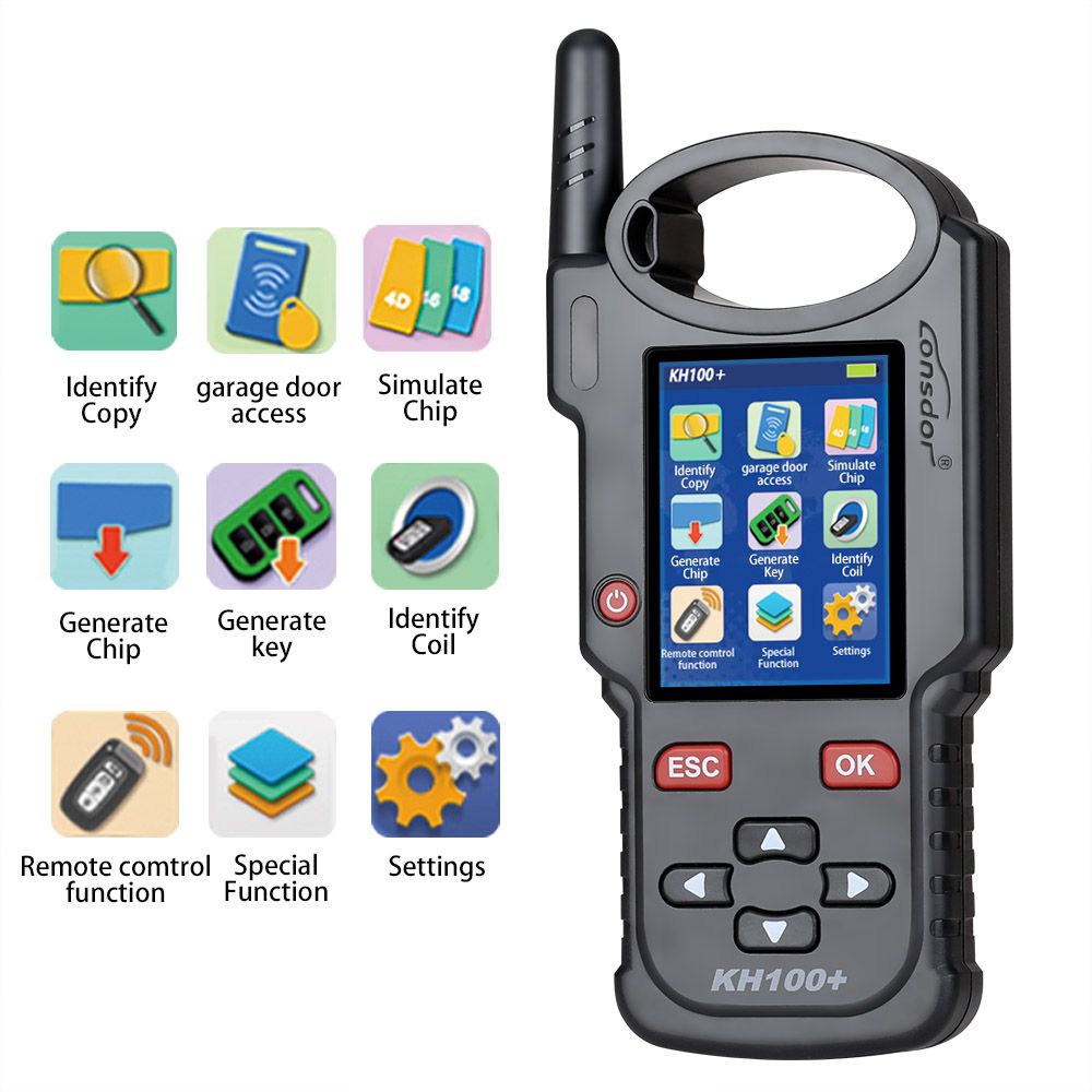  Lonsdor KH100+ Remote Key Programmer Latest Handheld Device Update Version of KH100