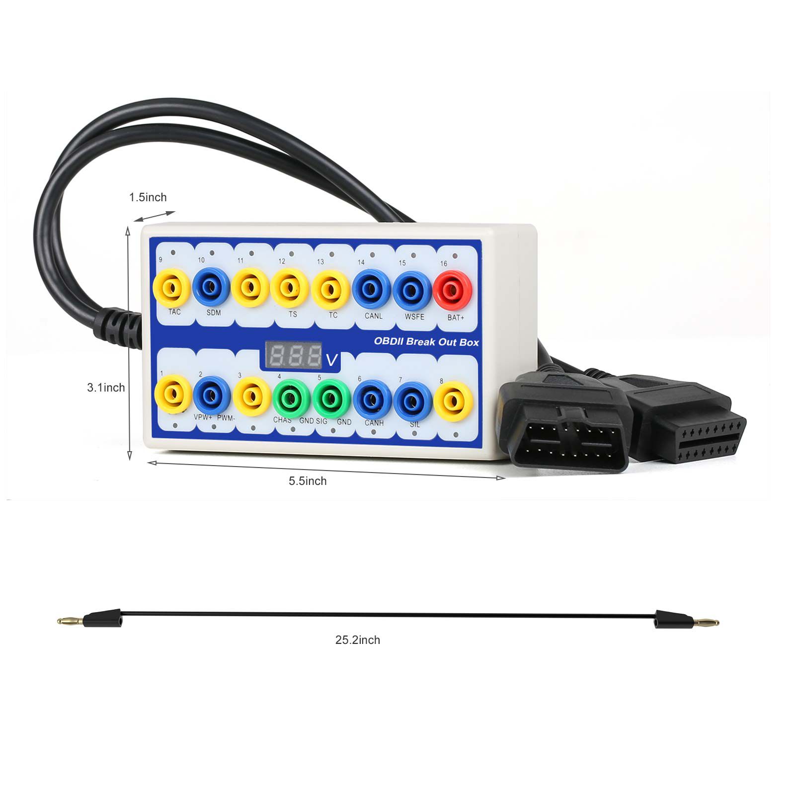 OBDII Protocol Detector & Break Out Box