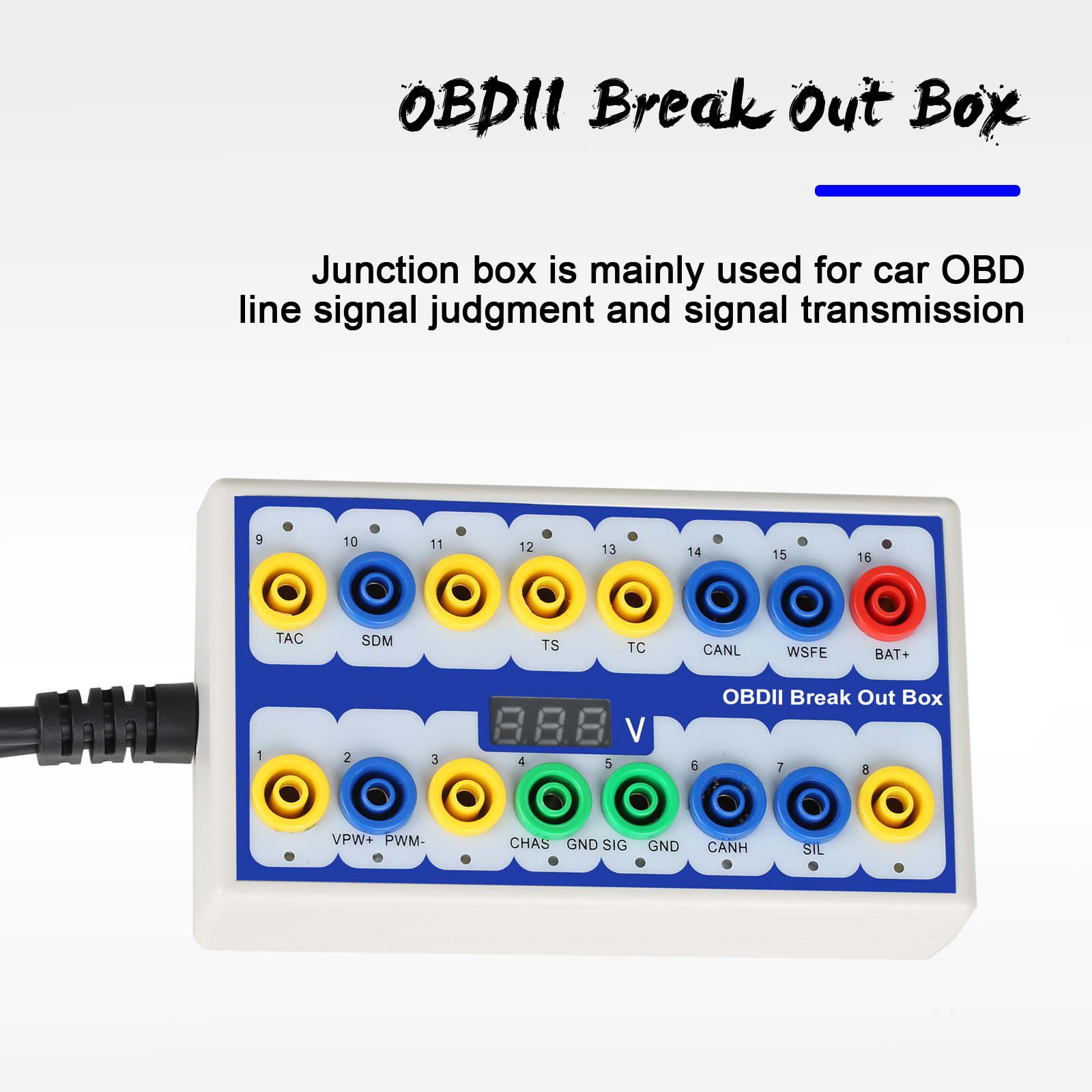 OBDII Protocol Detector & Break Out Box