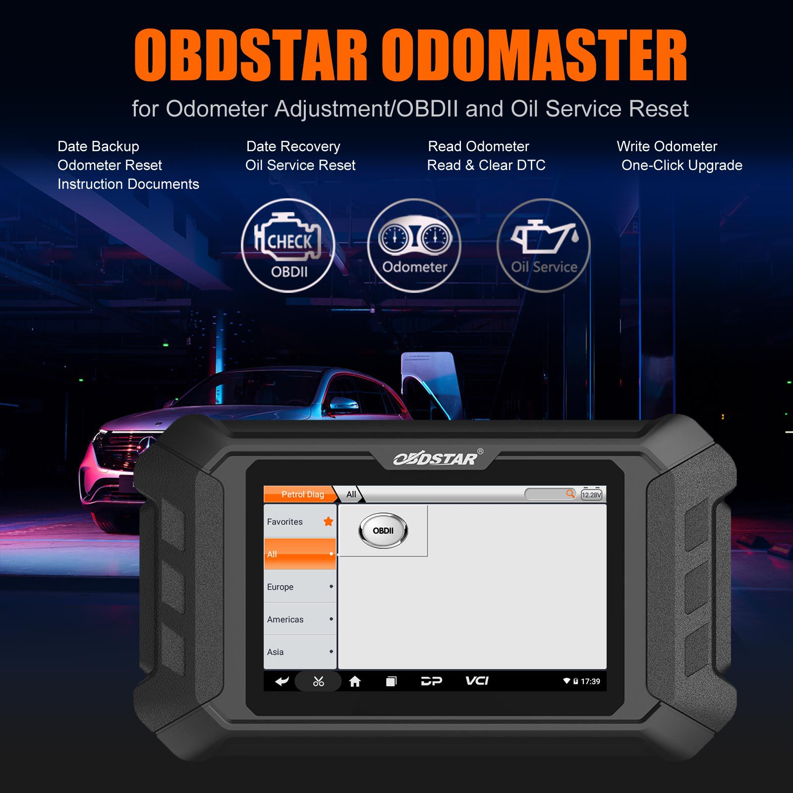 OBDSTAR Airbag Reset Software Authorization Plus P004 Adapter and Jumper Cable for OBDSTAR Odo Master Full Version