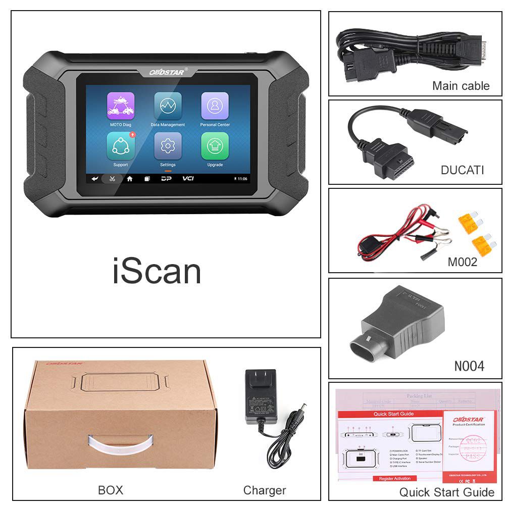 OBDSTAR iScan for DUCATI Motorcycle Diagnostic Tool Support IMMO Programming