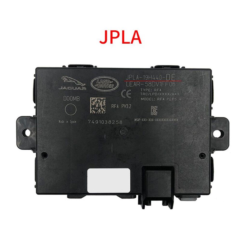 OEM Jaguar Land Rover Keyless Entry Control Module RFA Module JPLA with Comfort Access contains SPC560B Chip and Data