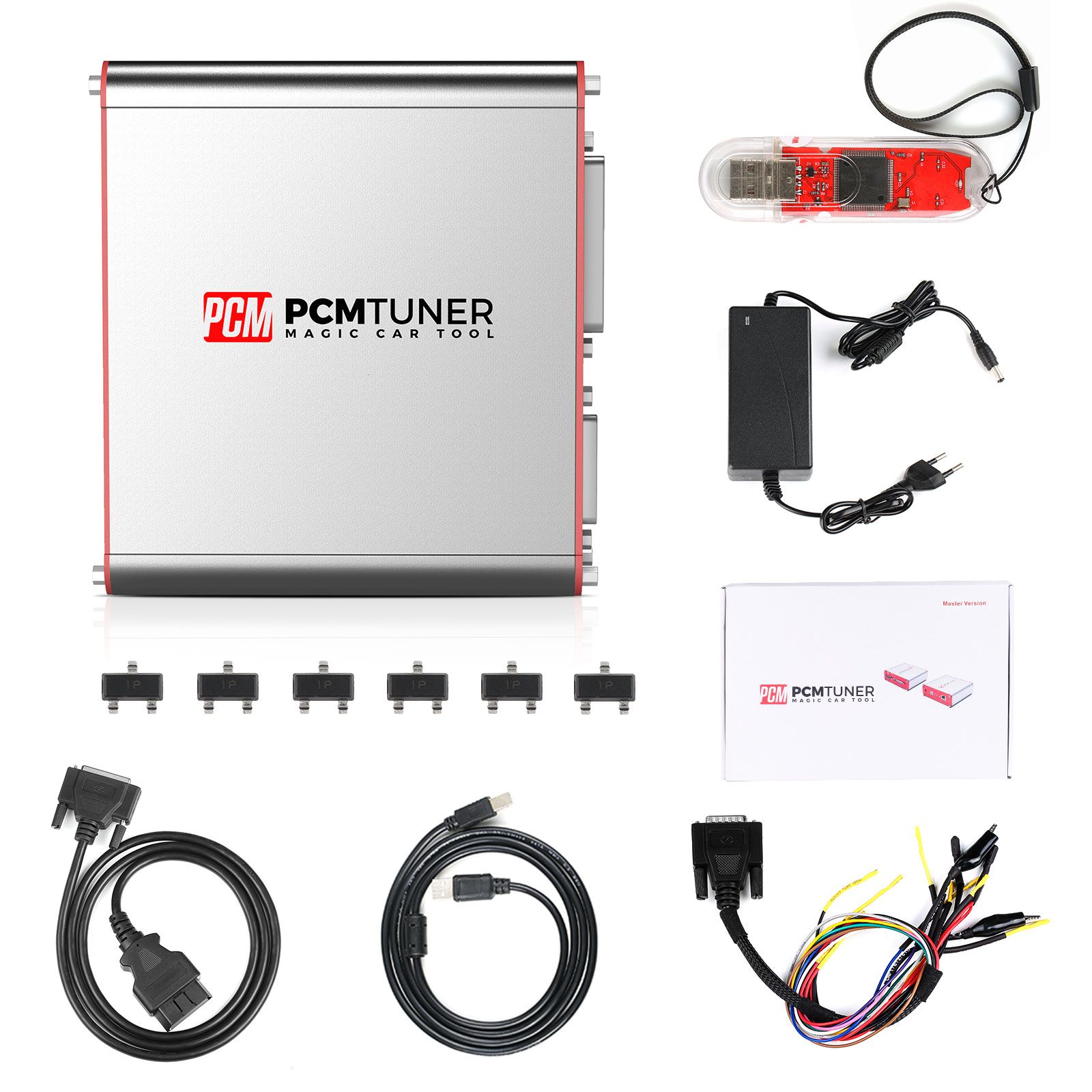 V1.27 PCMtuner ECU Programmer with 67 Modules Plus Kess V2 V5.017 SW V2.8 Red PCB Plus Ktag 7.020 V2.25 SW Red PCB EU Online Version