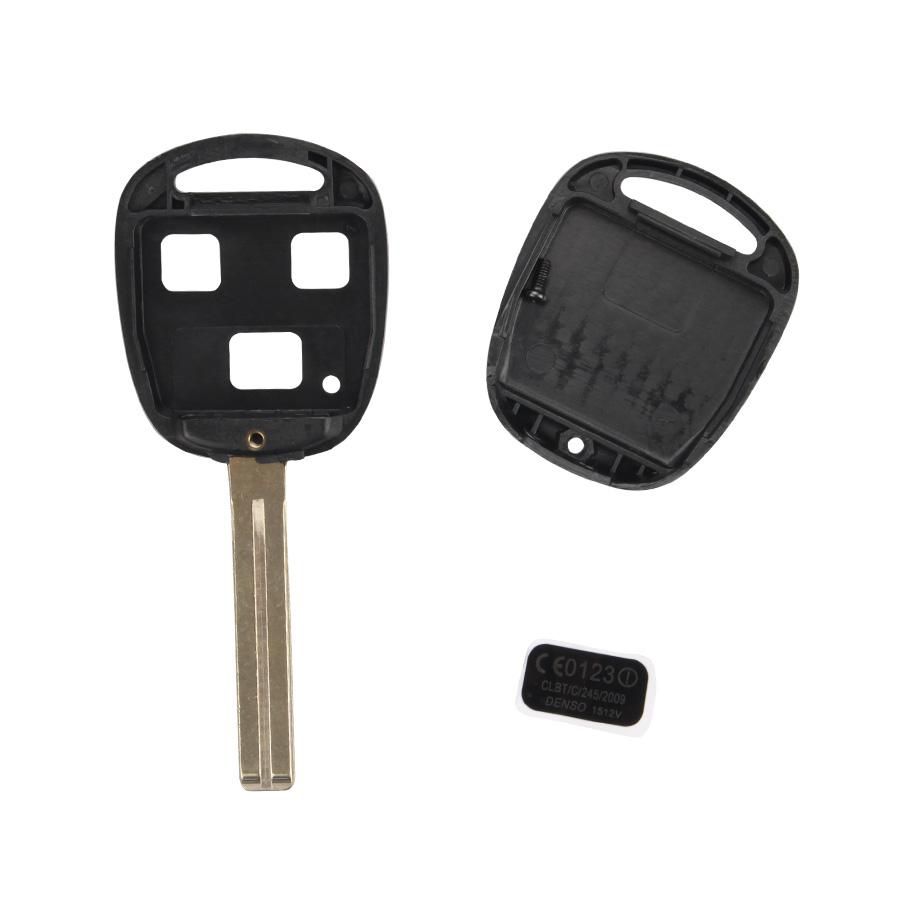 Remote Key Shell 3 Button without Logo TOY48(Long) For Lexus 5pcs/lot