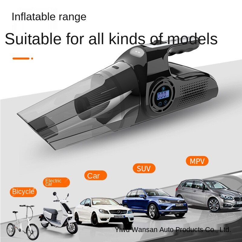 Vehicle mounted vacuum cleaner inflation pump wireless high-power automobile air pump multifunctional four in one vehicle