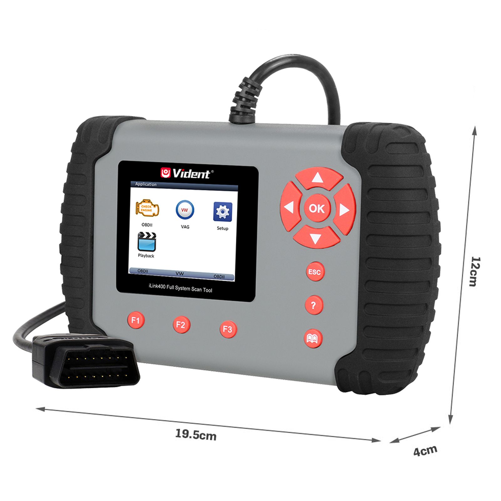 Original VIDENT iLink400 Full System Scan Tool Single Make Support ABS/SRS/EPB//DPF Regeneration/Oil Reset