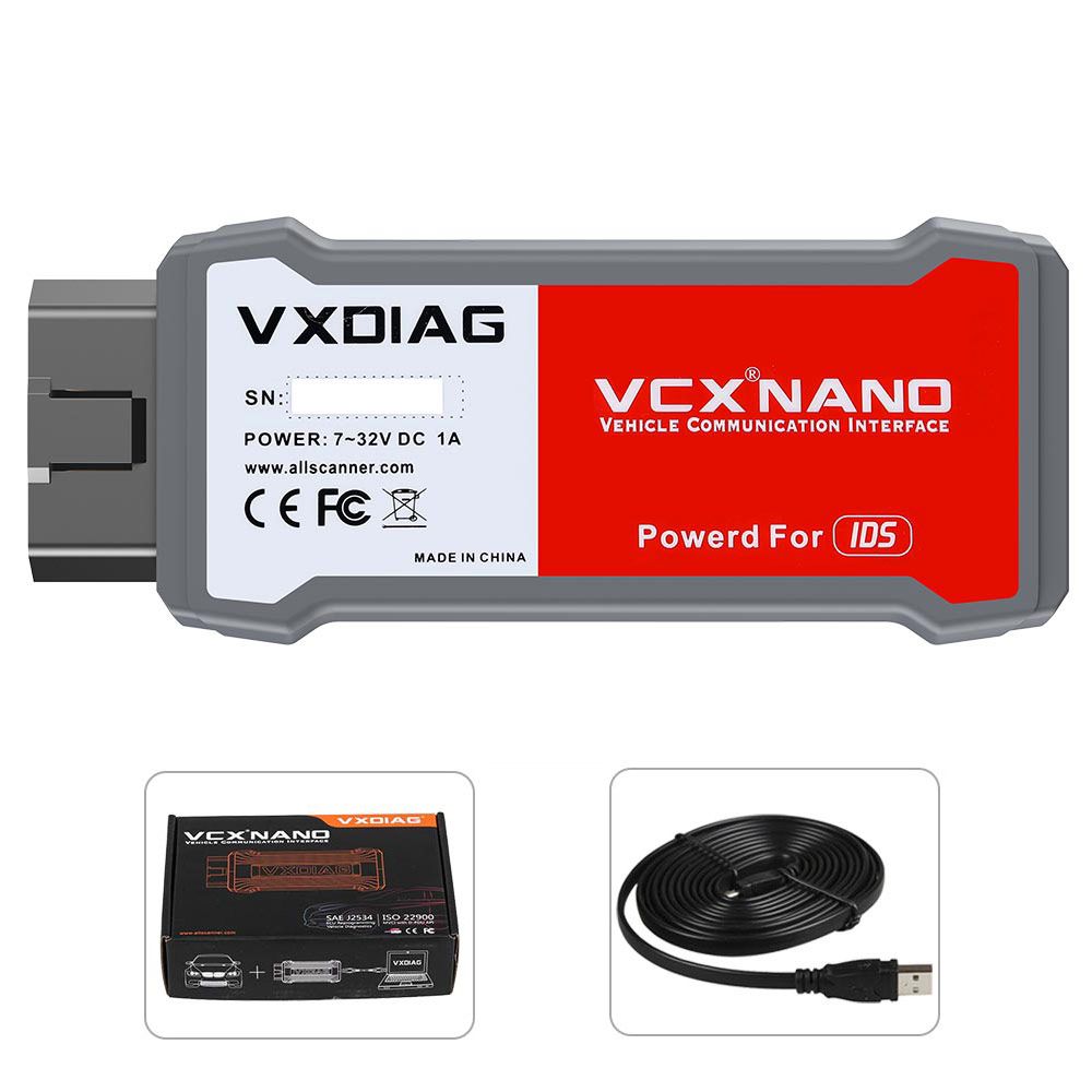 VXDIAG VCX Nano for Ford/Mazda 2 in 1 with IDS V129 Diagnostic Tool