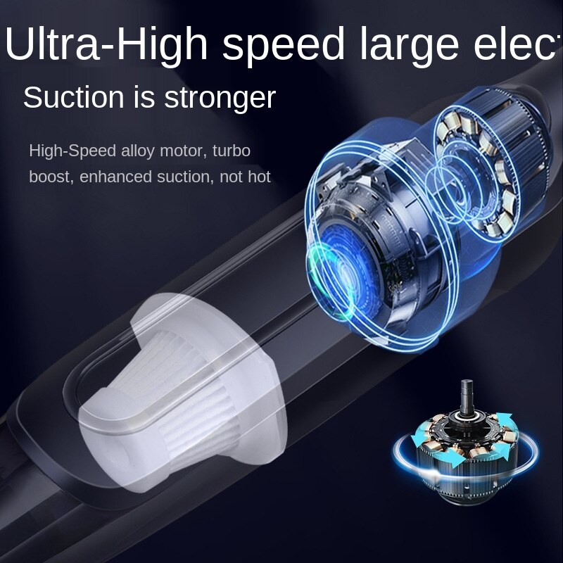 Wireless car vacuum cleaner high power car vacuum cleaner desktop vacuum cleaner household