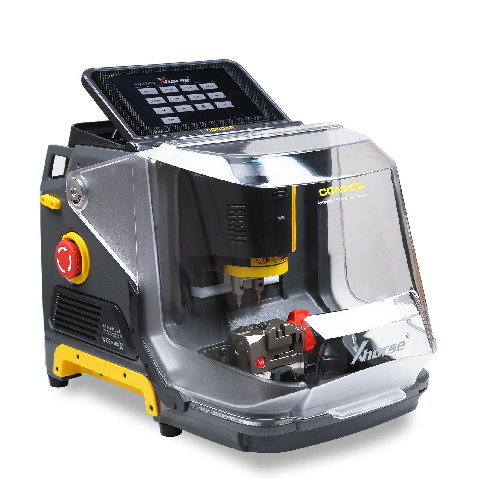 Xhorse Condor XC-Mini Plus II Key Cutting Machine Plus Key Reader XDKP00GL Blade Skimmer Key Identification Device