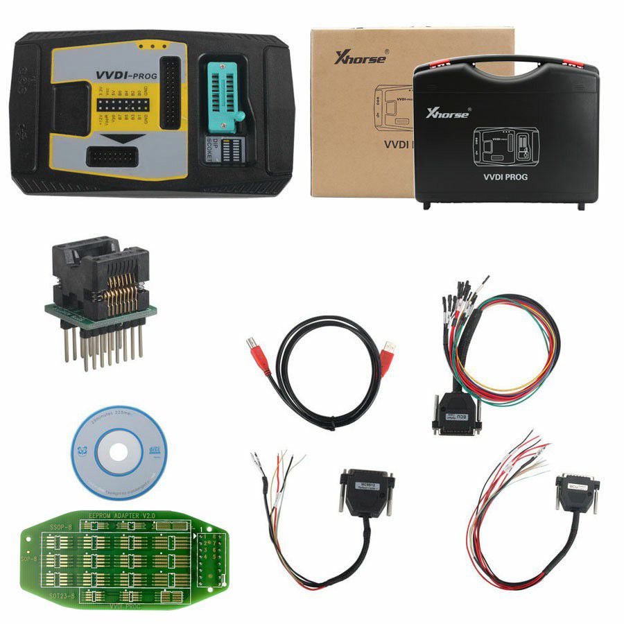 Original Xhorse VVDI Prog Programmer with Bosch ECU Adapter Read BMW ECU N20 N55 B38 ISN without Opening