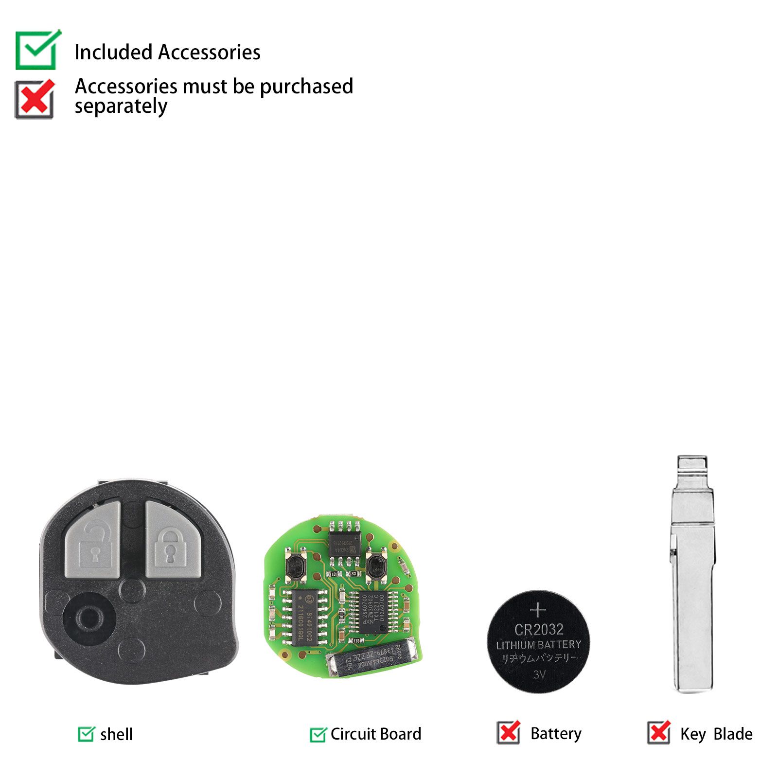 2022 Newest Xhorse XNSZ01EN SU.ZK for Suzuki Wireless Remote Key 5pcs/lot