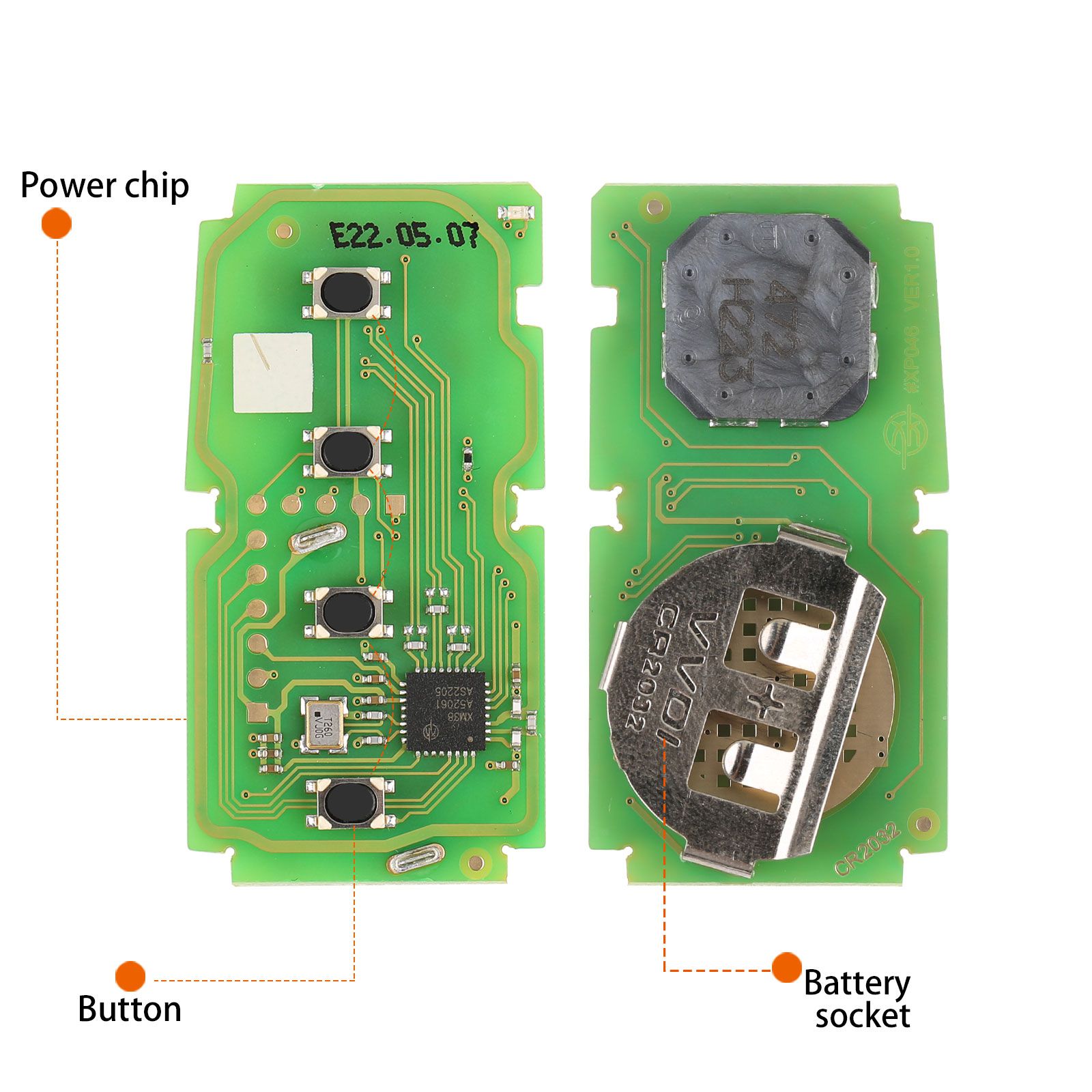 5pcs Xhorse XSTO01EN FENG.T Univeral TOY.T Smart Key for Toyota XM38 Support 4D 8A 4A All in One