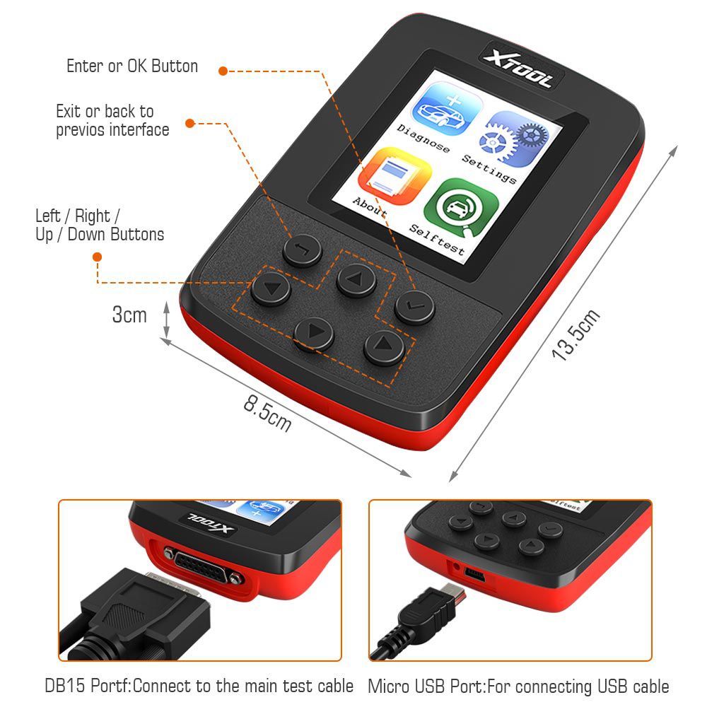 XTOOL SD100 Volle OBD2 DIY OBD2 Diagnostic Tool Code Reader