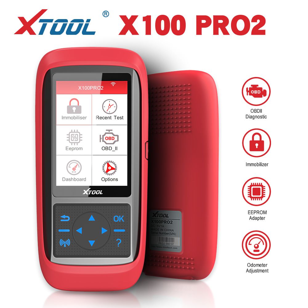  XTOOL X100 Pro2 Auto Key Programmer with EEPROM Adapter