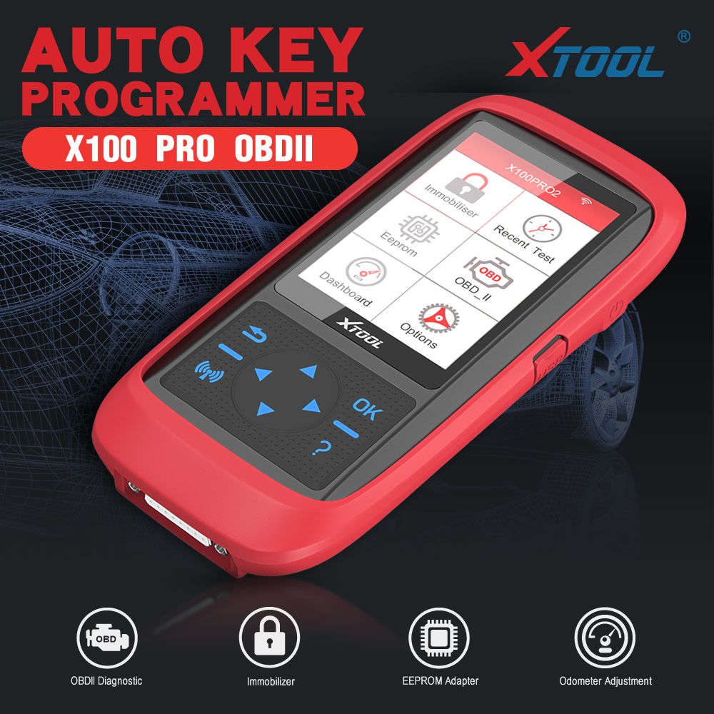  XTOOL X100 Pro2 Auto Key Programmer with EEPROM Adapter