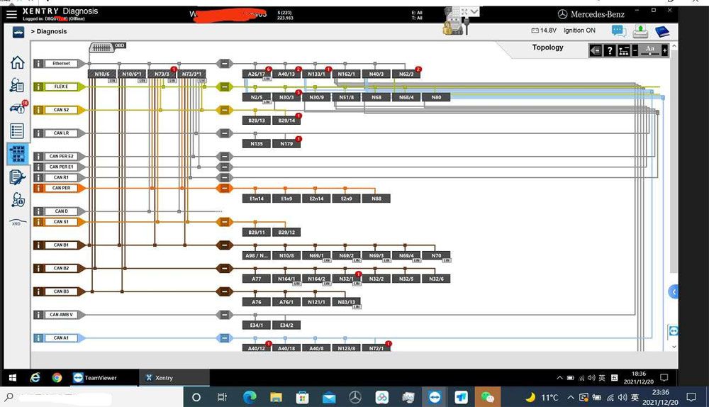 Benz Xentry W223 W206 W213 W167 Software License for MB SD C4 DoIP/Benz C6 VCI