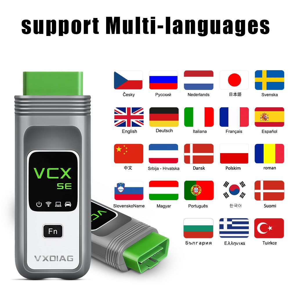 VXDIAG VCX SE For Benz Support Language